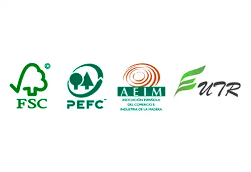 Logo FSC PEFC Futr_TOPTIMBER Wood and parquet flooring agency. Certified wood, distributor of TOPTIMBER certified wood.