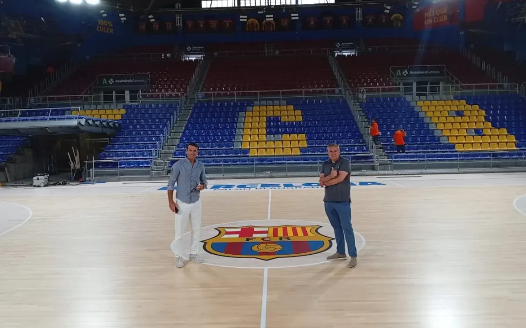 El parquet del FC Barcelona de baloncesto